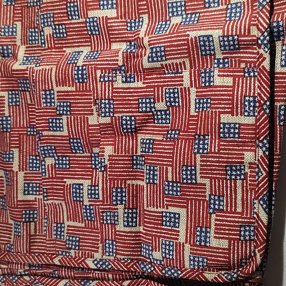 Longaberger Liner Collectors Club Flag Basket/Magazine Drop In, Has 8 Pockets - Picture 4 of 6